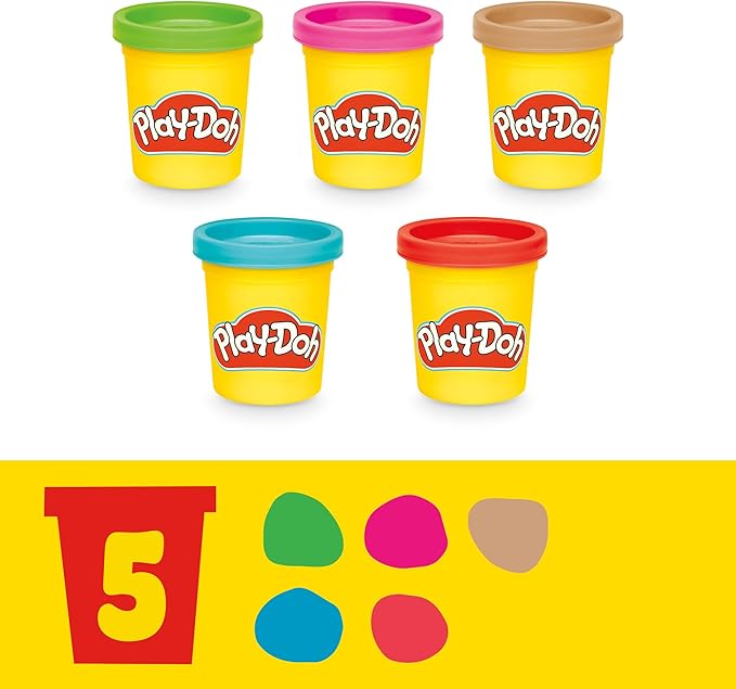 Play-Doh Care 'n Carry Vet Playset for Kids 3 Years and Up with Toy Dog, Storage, 10 Tools, and 5 Modeling Compound Colors, Non-Toxic