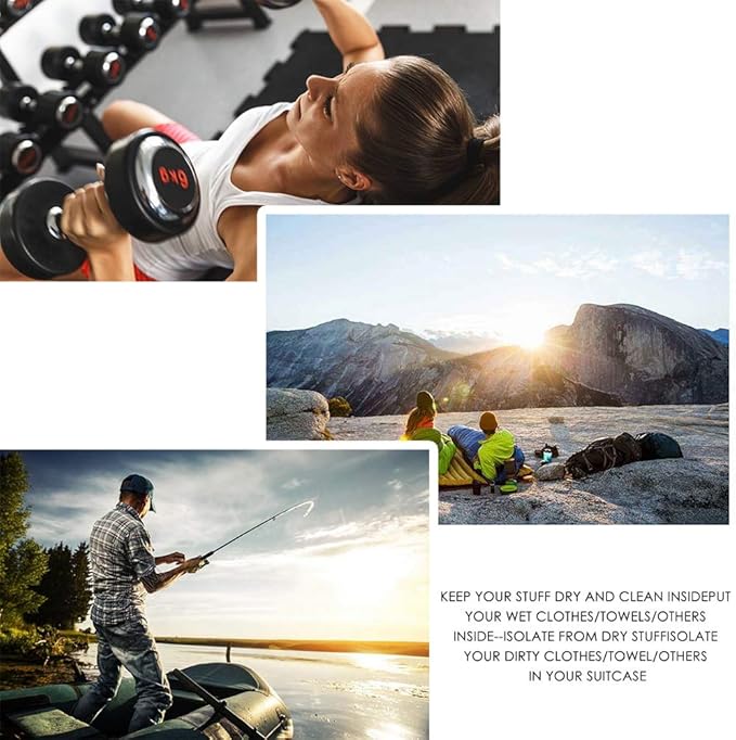 Pimoys 5 Pack Waterproof Dry Sacks, Lightweight Outdoor Dry Bags Ultimate Dry Bags for Kayaking Rafting Boating Camping (1.5L, 2.5L, 3.5L, 4.5L, 6L)