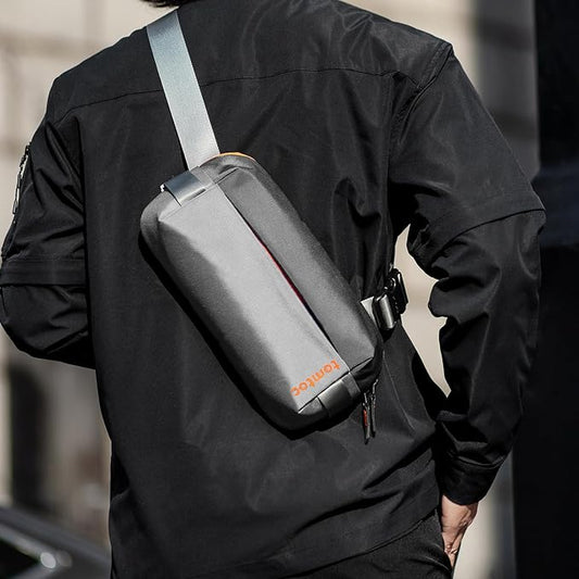 tomtoc Compact EDC Sling Bag, Chest Shoulder Crossbody Sling Daypack for Men Women, Water-resistant Lightweight Everyday Carry Casual Pack for Nintendo Switch 2, Tactical, Travel, Work, Gym, Sport