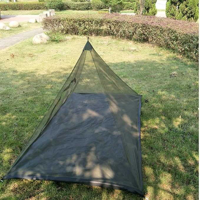 Mosquito Net for Camping Bed Compact and Ultra-Light for Travel Outdoor Netting Cover Lightweight Mesh (Green)