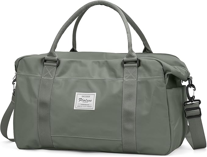 Travel Duffel Bag,Sports Tote Gym Bag,Shoulder Weekender Overnight Bag for Women