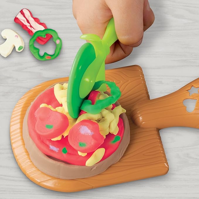 Play-Doh Kitchen Creations Pizza Oven Playset with 6 Cans & 8 Accessories, Back to School Classroom Supplies, Play Food & Cooking Toys, Preschool Toys, Ages 3+