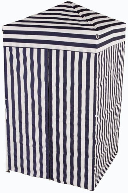 Impact Canopy 4' x 4' Portable Dressing Room, Pop Up Portable Changing Room, Navy Blue / White