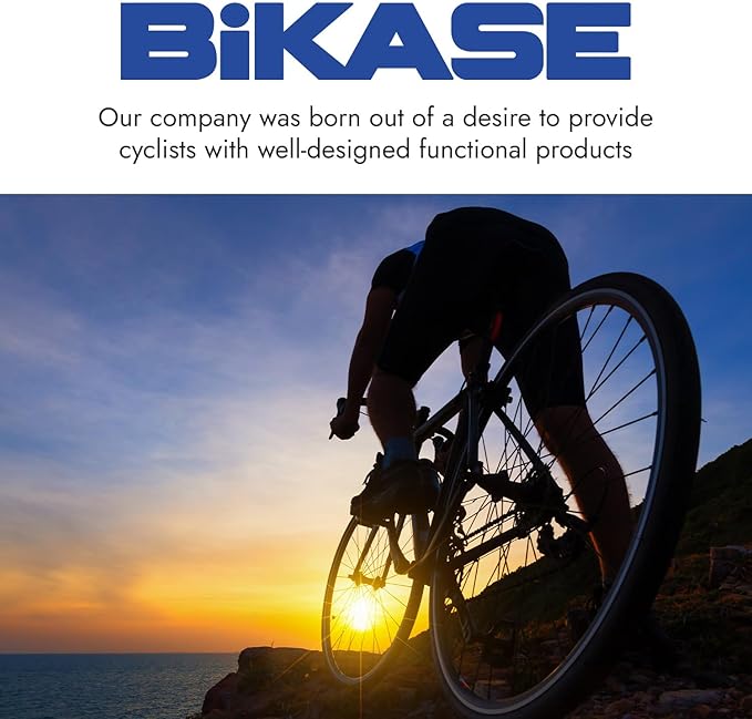 BiKase Big Momma Bike Trunk Bag - Universal Fit Medium Rear Rack Bag with Side Pockets, Top Bungee, Mesh Pocket, Key Holder & Reflective Accents - Spacious Bicycle Rack Bag for Ebikes & Bicycles