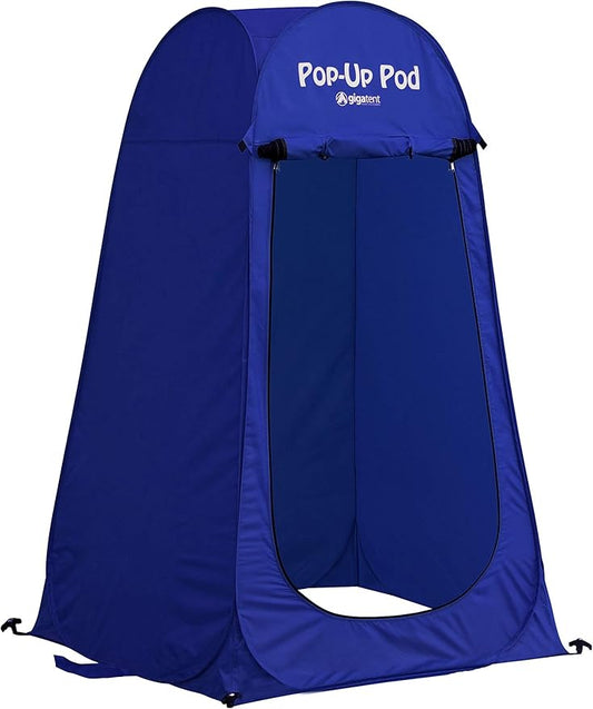 GigaTent Pop Up Pod Changing Room Privacy Tent – Instant Portable Outdoor Shower Tent, Camp Toilet, Rain Shelter for Camping & Beach – Lightweight & Sturdy, Easy Set Up, Foldable