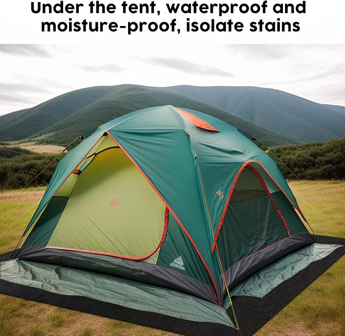 Camping Tent Carpet Mat, 6.23 X 5 Ft Waterproof Camping Rugs Tent Floor Blanket Picnic Floor Blanket for Camping Hiking Lawn Picnic Tent Supplies