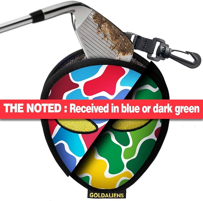 Golf Club Cleaner & Ball Cleaning Bag,Original Three-Layer Fabric Waterproof Technology,Golfer's Ultimate Green Clean Scrub Equipment Accessories,Removable Clips to Support Machine Washing