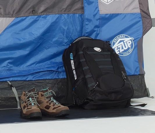 E-Z UP Camping Cube 6.4, Converts 10' Straight Leg Canopy into Camping Tent, Royal Blue (Canopy/Shelter NOT Included)