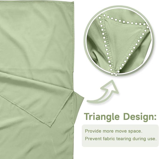 Sleeping Bag Liner, Self Tan Sleep Sack, Adult Sleep Sack, Two-Way-Zipper Expose Feet Separately, Portable Single Camping Travel Sheets for Hotel,Hostels,Business Trips