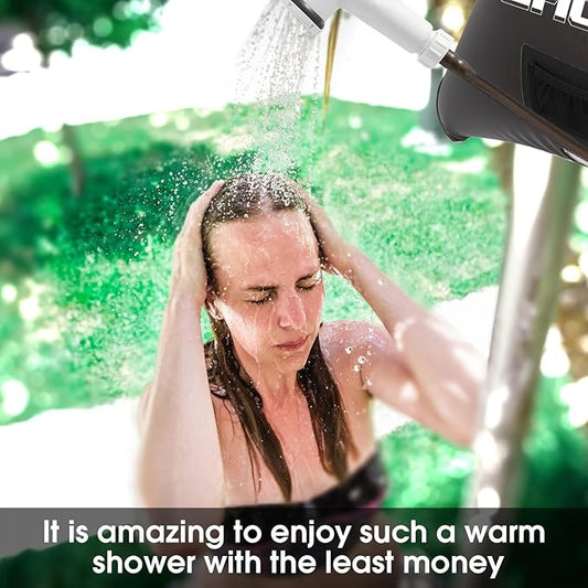 Solar Showers,3rd Generation Outdoor Shower Bag,A Model of Durability,4 Gallon/15L- Portable Shower for Camping,Camp Shower kit with hot Water.