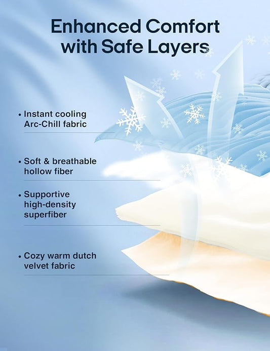 ZonLi Dog Cooling Mat, 59" x 40"Extra Large, Waterproof Cooling Pad for Dogs & Cats, Portable & Durable Pet Mat for Crate, Trunk, Camping, Outdoors, Machine Washable, Tidal Blue