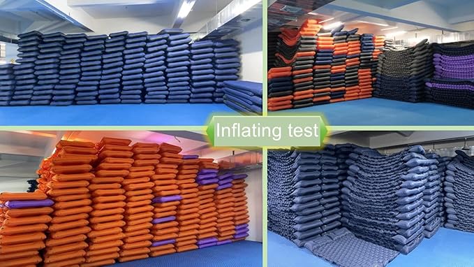 Sleeping Pad, Ultralight Thicken Inflatable Sleeping Pad for Camping, Camping Pad with Carry Bag, Built-in Pillow and Pump (Navy)