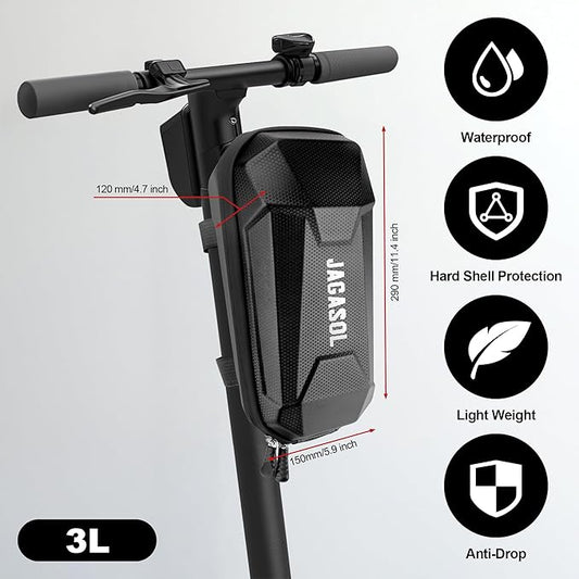 Universal Scooter Bag, Waterproof Scooter Storage Bag, Electric Scooter Handlebar Bag for Carrying Charger Tools Repair Tools/Large Capacity/Portable