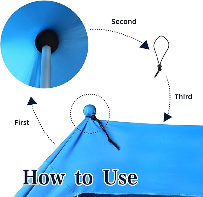BOTINDO Tent Poles Replacement, Canopy Poles for Beach Accessories 6.5 Feet Beach Tent Canopy Extra Poles for Camping, Hiking, Backpacking, Parties (1)