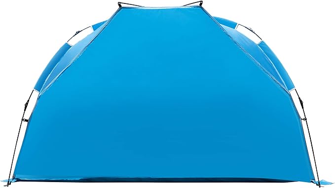 Beach Tent-Outdoors Easy Up Cabana Tent Sun Shelter Beach Umbrella, Deluxe Large for 5-6 Person Blue
