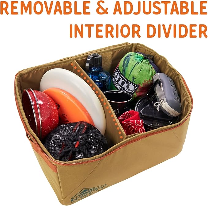 Kelty Window Seat – Camping, Tailgating, Travel Organization Hub, Road Tripping Overlanding Storage, Clear Lid, Rugged Fabrics