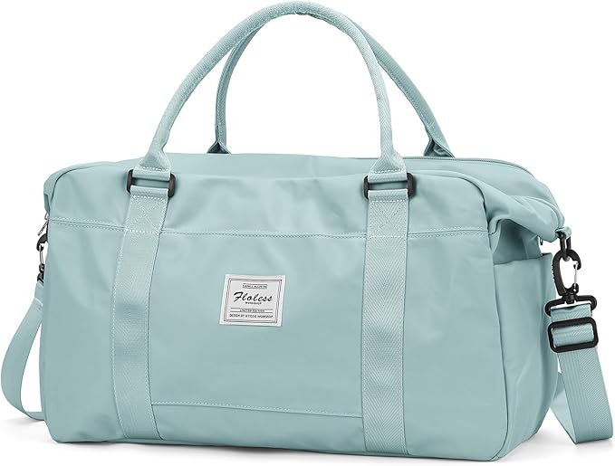 Travel Duffel Bag,Sports Tote Gym Bag,Shoulder Weekender Overnight Bag for Women