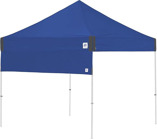 E-Z UP Recreational Half Wall, Fits Straight Leg 10' x 10' Canopy, Truss Clips and Storage Bag, Royal Blue