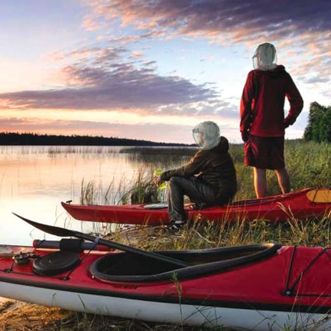 Anvin Mosquito Head Mesh Nets Gnat Face Netting for No See Ums Insects Bugs Gnats Biting Midges from Any Outdoor Activities, Works Over Most Hats Comes with Free Stock Pouches (3pcs, Grey+Black+White)