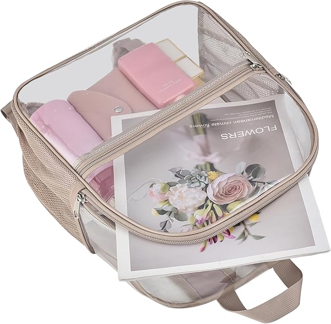Oraben Clear Backpack for Stadium Events Clear Stadium Backpack 12x6x12 Bag Transparent Bookbag