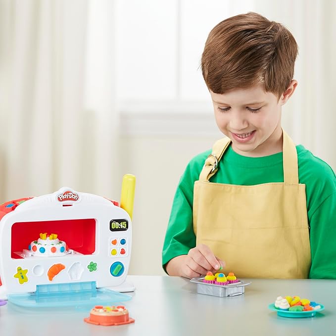 Play-Doh Kitchen Creations Magical Oven Play Food Set for Kids 3 Years and Up with Lights, Sounds, and 6 Colors (Amazon Exclusive)