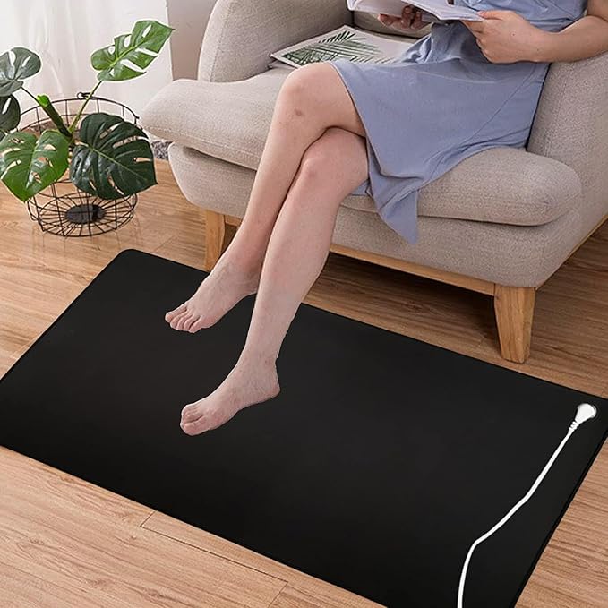 Grounding Mat for Improving Sleep, Grounding Pad for Health, Grounding Bed Mat with Grounding Cord for Better Working (11.6 * 27inch)