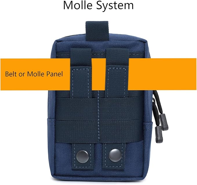 2 Pack Molle Pouches - Tactical Compact Water-Resistant EDC Pouch