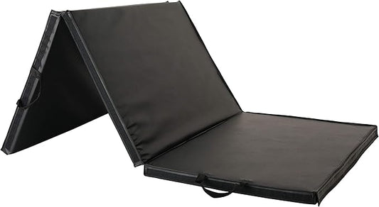 Sunny Health & Fitness Tri-Folding & Puzzle Exercise Mats – Extra Thick, Durable, Non-Slip, Water-Resistant Cushioning for Home Gym, Yoga, MMA, Gymnastics, Cardio, and Core Workouts