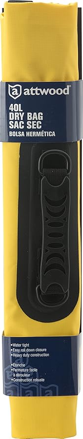 attwood Waterproof Dry Bag or Case - Roll Top Waterproof Backpack Sack or Case Keeps Gear Dry for Kayaking, Swimming, Rafting, Boating, Hiking, Camping and Fishing