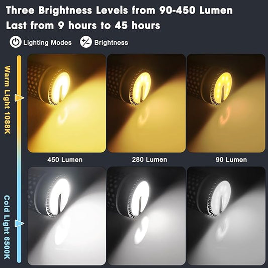 Camping Light Telescopic, Rechargeable Collapsible Camping Lanterns with Stand, 10000mAh Magnetic Waterproof Camping Lamp, Outdoor Light for Emergency, Cool Camping Must Haves (Gray)