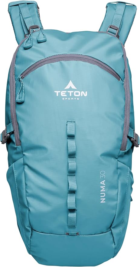 TETON Sports Numa backpack, sleek design, durable and ready for hiking, camping or backpacking. Lightweight with more room than you think. Perfect bugout bag. 30L, Alpine