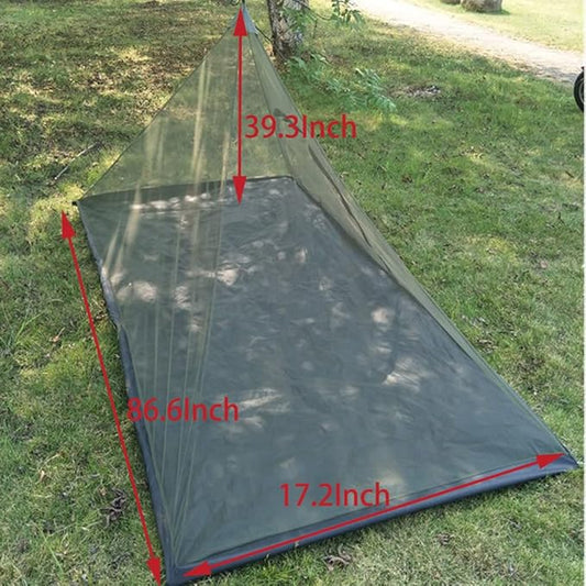 Mosquito Net for Camping Bed Compact and Ultra-Light for Travel Outdoor Netting Cover Lightweight Mesh (Green)