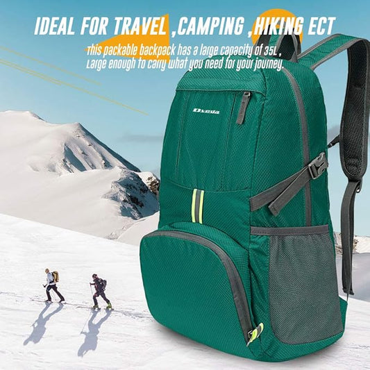 35L Lightweight Packable Backpack Waterproof Durable Hiking Travel Backpack Daypack