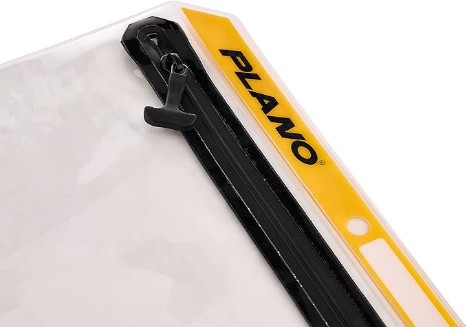 Plano Stowall Series Deluxe XL Waterproof Storage Bag, Transparent, TPU Plastic, Tackle Organization Storage, Heavy-Duty Resealable Zipper Seal Closure