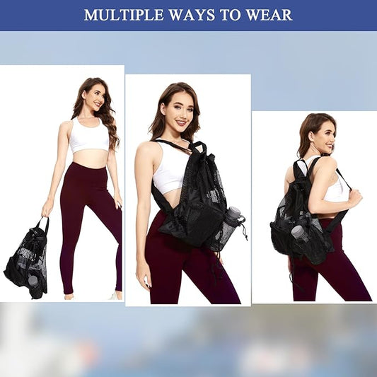 BeeGreen Drawstring Backpack for Men Women Athletic Gym Sports Workout Beach Swim …