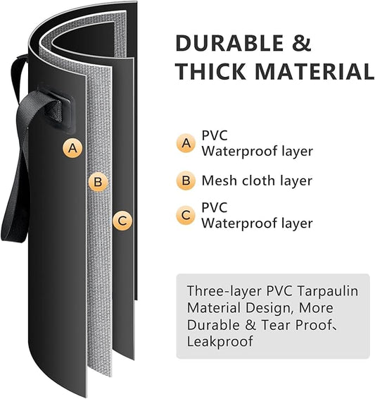 Solar Shower Bag, 5 Gal/20L Solar Heating Camping Shower Bag, Portable Shower with Reinforced Handles & Thick Tarpaulin, Solar Showers for Camping, Surfing, Outdoor Traveling, Hiking