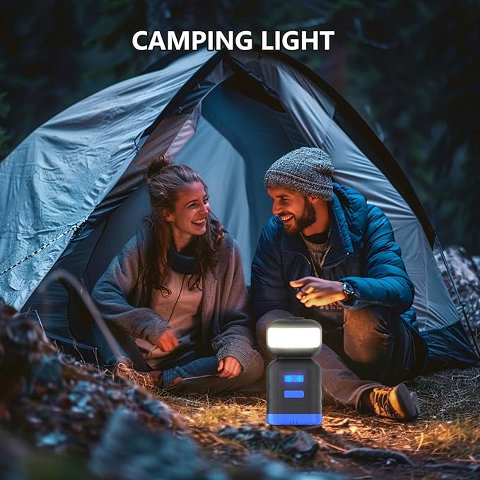 Upgrade Portable Camping Shower, 8000mAh Rechargeable Electric Shower Pump with Massage Shower Head and Multiple Spray Modes for Camping, RV Travel, Beach, Pet Bathing, Car Washing