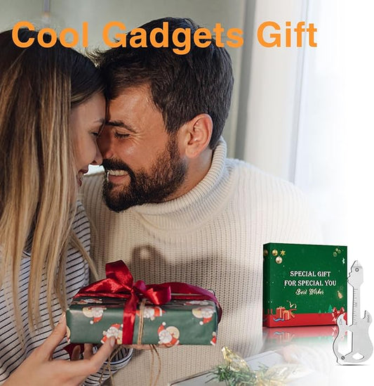 12 in 1 Keychain Multi-tool, Gifts for Men Boyfriend Dad, Father's Day Birthday Gifts, Mini EDC gadgets Tool Gear Bottle Opener for Camping Survival