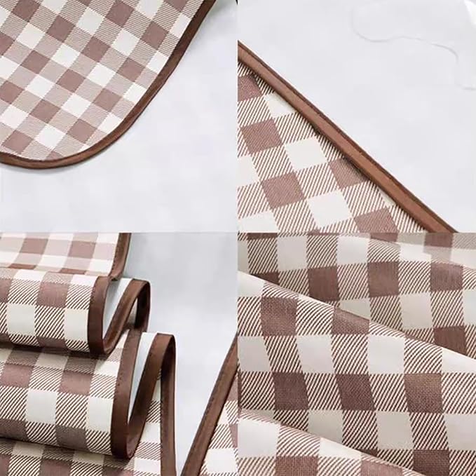 Wind Tour Family Outdoor Waterproof Durable Picnic Blankets with Carry Strap Foldable Sandproof Picnic Floor Mat for Kids Playground Camping Hiking Grass Travelling (1, Coffee Grid)