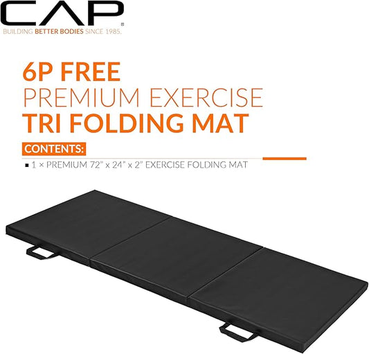 CAP Barbell All Purpose Folding Anti Tear Exercise Training Aerobic Fitness Gym & Gymnastics Balance Mat | Multiple options