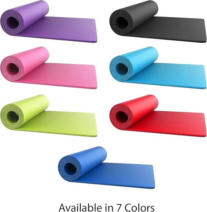 Foam Sleeping Pad - Lightweight 0.5-Inch Mat for Camping, Cots, Tents, Backpacking, and Yoga - Non-Slip and Waterproof with Handle by Wakeman