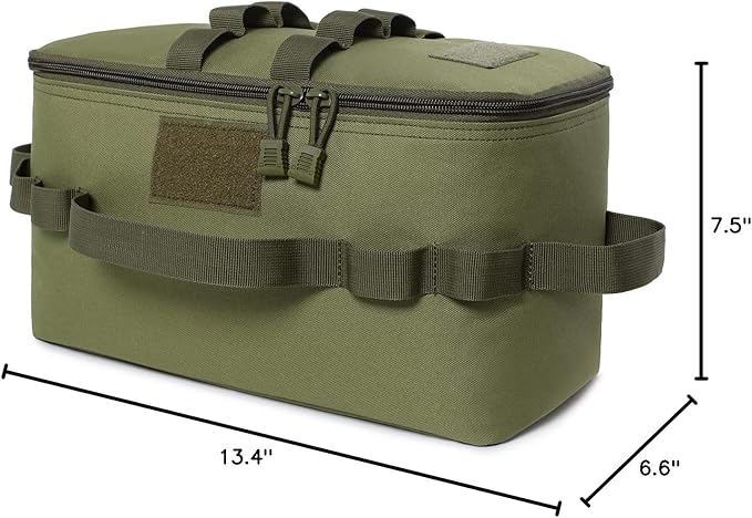 Tactical Camping Storage Bag 11L Tactical Utility Tote Bag Camping Cookware Organizer Trunk Organizer with Shoulder Strap