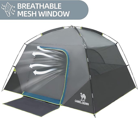 CAMEL CROWN Tents for Camping 4/8 Person Waterproof Quick Setup Folding Outdoor Backpacking Tents 4 People Family Hiking