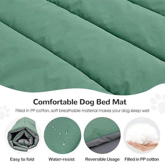 Heeyoo Outdoor Dog Bed, Waterproof Camping Dog Bed Mat, Machine Washable and Portable Travel Pet Pad Mat, Foldable Pet Beds for Small, Medium, and Large Dogs