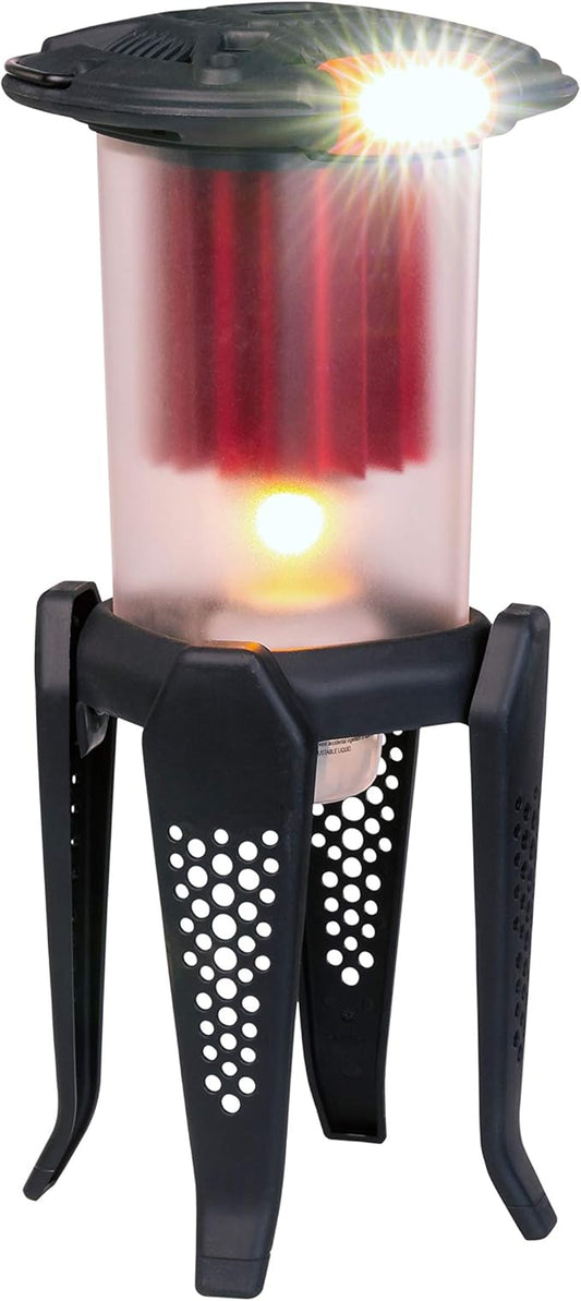 Thermoelectric Oil Lantern; Converts Heat into Electricity to Power Bright LED Lights. For Camping, Power Outages, Reading and Hiking