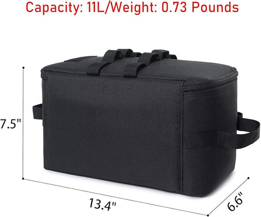 Tactical Camping Storage Bag 11L Tactical Utility Tote Bag Camping Cookware Organizer Trunk Organizer with Shoulder Strap