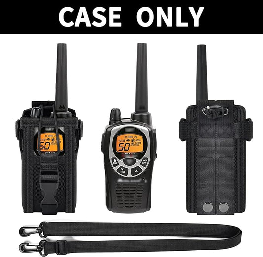 ANKHOH Radio Holster Pouch Compatible with GXT1000VP4 50 Channel GMRS Two-Way Radio, Long Range Walkie Talkie Case, Storage Holder with Adjustable Shoulder Strap (Bag Only)