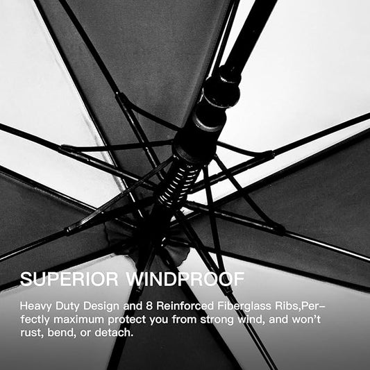 Auto Open Golf Umbrellas 62/68/72 Inch Extra Large Oversize for Business & Home, Ventilated Double Canopy Windproof Waterproof Stick Umbrella for Rain & strong wind