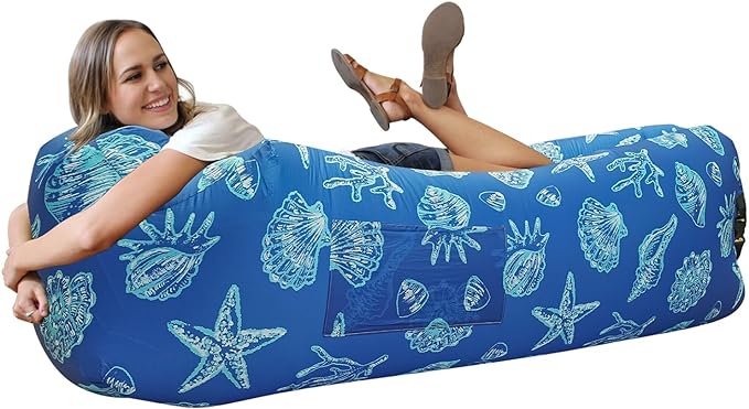 WEKAPO Inflatable Lounger Air Sofa Hammock-Portable,Water Proof& Anti-Air Leaking Design-Ideal Couch for Backyard Beach Traveling Camping Picnics & Music Festivals