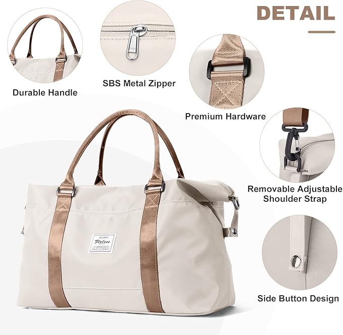 Travel Duffel Bag,Sports Tote Gym Bag,Shoulder Weekender Overnight Bag for Women